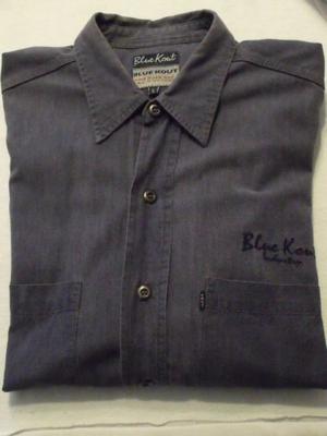 Camisa Hombre Azul - Kout - Manga Larga