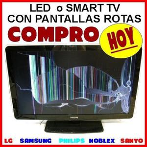 Compro smart tv con pantallas rotas, consulteme