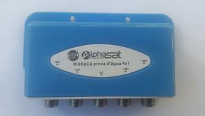 Diseqc Alphasat 4 En 1 Switch 2.0 (a prueba de agua)