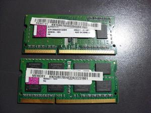 MEMORIAS NOTEBOOK DDR3 KINGSTON EL PAR $400