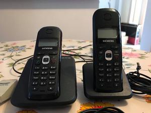 Teléfono inalámbrico Siemens doble