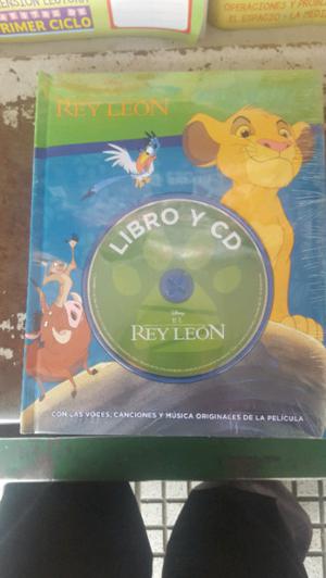 libro del rey leon mas cd con canciones voces originales