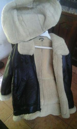 CAMPERA CUERO CORDERITO