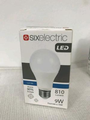 Pack 10 lámparas LED 9w sixelectric