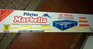 Pileta Pelopincho lts Marbella Nº3 Con Cubrepileta