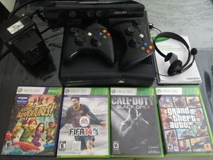 Xbox 360 Original 4gb+Kinect+2 Joysticks+4 Juegos