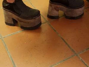 Zapatos negro plataforma