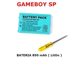 Bateria Gameboy Sp 850 Mah Li-on + Destornillador