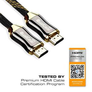 Cable Hdmi 2.0b Premium Certificado 4k Hdr Arc 18 Gbp 2 Mts