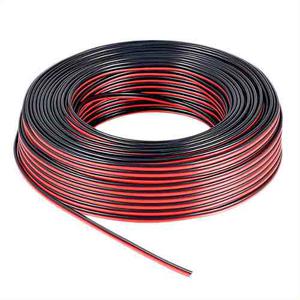 Cable Parlante Bafle Sonido Potencia Rojo Negro Bipo 2x1 Mm
