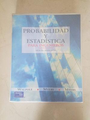 Probabilidad Y Estadistica Para Ingenieros. Walpole - Myers