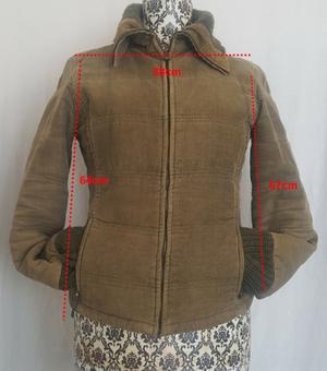 campera corderoy con cuello de lana muy abrigada