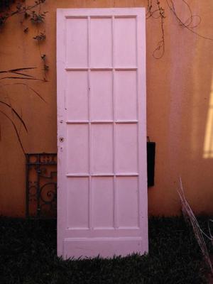 puerta cedro antigua sin marco