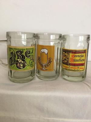 3 jarras de cerveza de colección