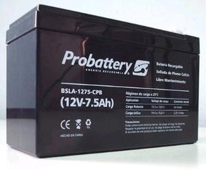 Batería alarma 12v 7.5 AH "PROBATTERY"