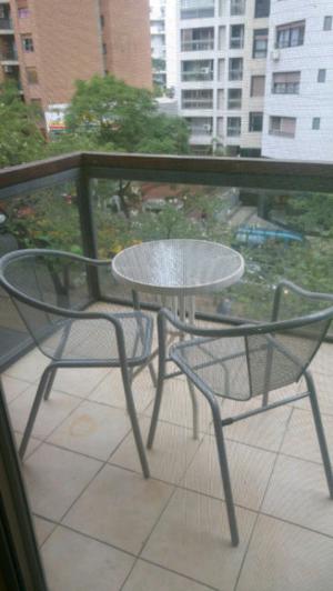 Mesa + silla de jardín/balcon