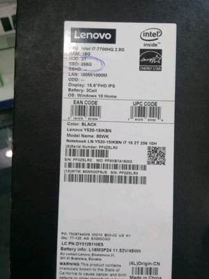 Notebook lenovo i7