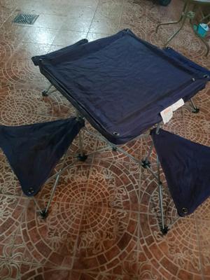 Sillas y mesas plegables de camping