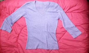 Sweater lurex lila