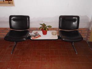 TANDEM 3 cuerpos, dos sillones y mesa. Impecable. 