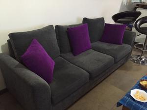 Vendo sillon chenille 3 cuerpos + camastro