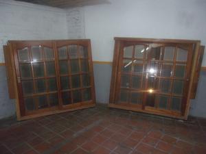 2 ventana de cedro con cortinas