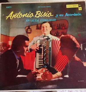 Disco vinilo Antonio Bisio y su acordeon