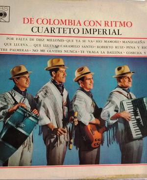Disco vinilo Cuarteto Imperial "De Colombia con ritmo"