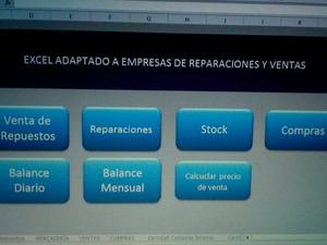 Excel Adaptado Para Negocios De Reparaciones Y Ventas