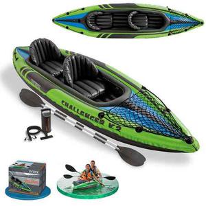 Kayak Challenger K2 Perso 351x76x38 + Remos + Inflador 