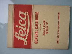 Leica. General Catalogue For . Como Nuevo.