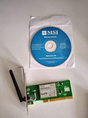 Placa Wi-fi PCI - MSI Pc60G-F 108 Mbps