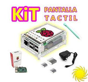 Raspberry Pi 3 + Pantalla Tactil Fuente 32gb Gabinete Disipa