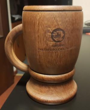 Vaso Jarro Chopp cerveza. Madera algarrobo