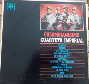 disco vinilo Cuarteto Imperial "Colombianisimo"