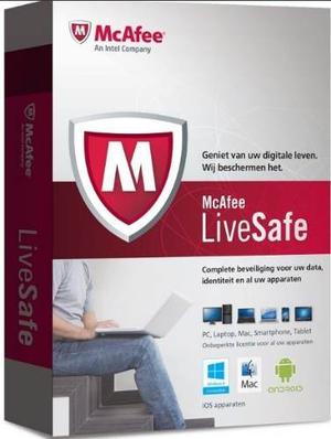 Antivirus Mcafee Livesafe 5 Dispositivos Windows/android/mac