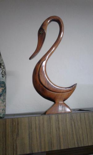 Pato madera tallada 43cm