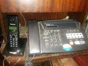 Telefono inalámbrico en caja y teléfono fax andand