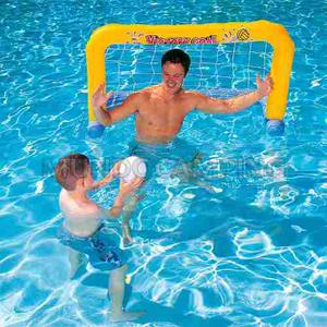 Arco De Waterpolo Inflable Y Pelota Juego Para Pileta