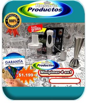 MINIPIMER 4 EN 1 ACERO INOX. DE INMERSIÓN  WATTS