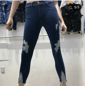 Pantalon Jean para mujer con Rotura