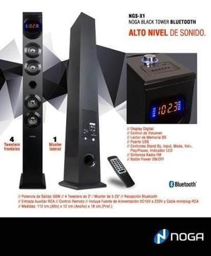 Parlante Bafle Torre Sd Usb Fm Visor Led Bluetooth Tv Pc Cel