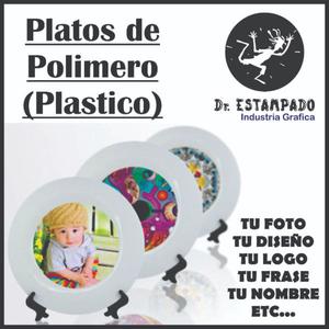 Plato De Plástico Personalizado