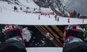 Tabla Snowboard Kcm + Fijaciones Nitro + Funda Dakine