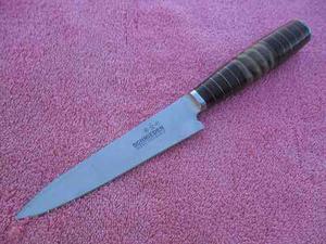 Espectacular Cuchillo Madera Cuero Suela A/ Inox. Facon