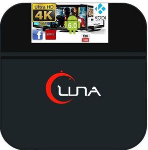 Luna Tv Box Android 4k Iptv Wif,i Netflyx, Cine Latino