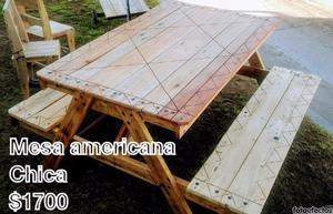 Mesa de camping estilo americana