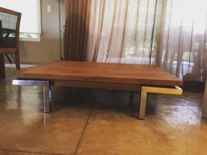 Mesa ratona, madera ➕acero inoxidable