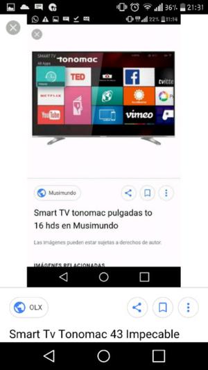 SMART TV 43" TONOMAC IMPECABLE