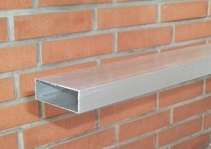 Tubo Aluminio Rectangular De 75x25mm Largo 3 Mts